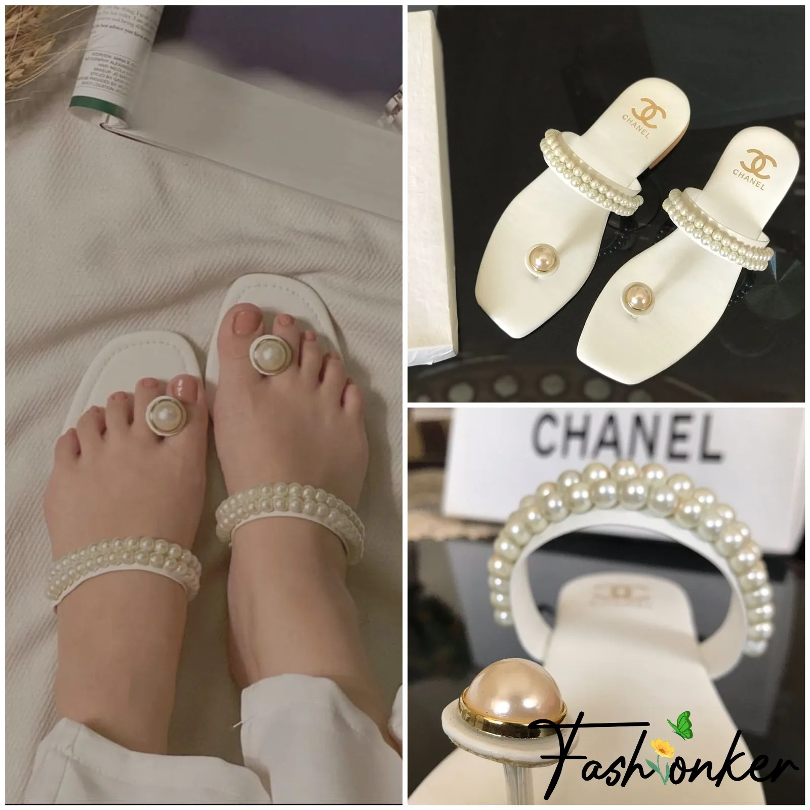 Best Price Chanel Pearl Slippers 
