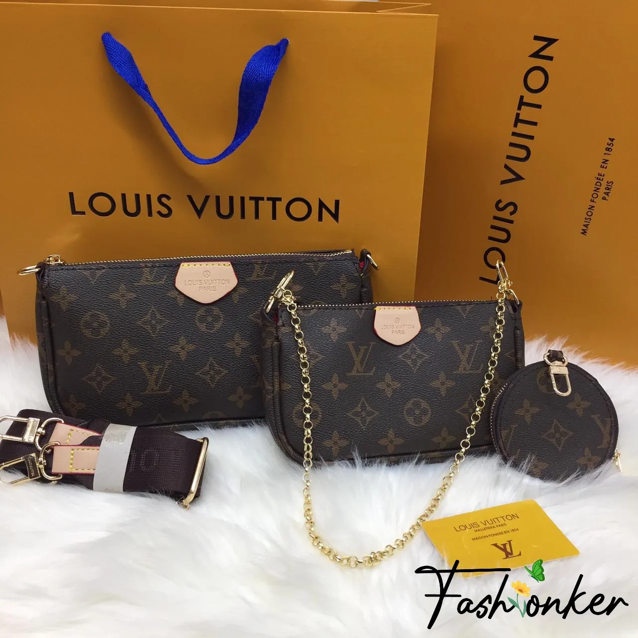 Best Price LV Multi Pochette Bag with Box