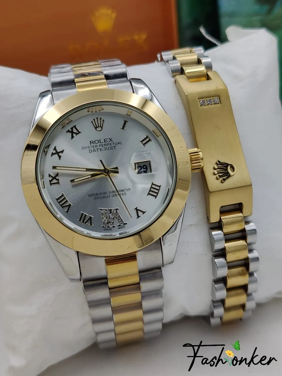 Best Price Rolex Oyster Perpetual Datejust Watch and Bracelet Combo