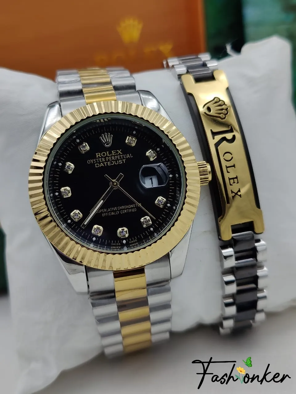 Best Price Rolex Perpetual Datejust Watch and Bracelet Combo